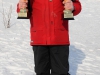 Медаль и кубок за первое место по итогам соревнований Москворецкий Экстрим 2011 на соревнованиях Кубок памяти Чулкова 2013